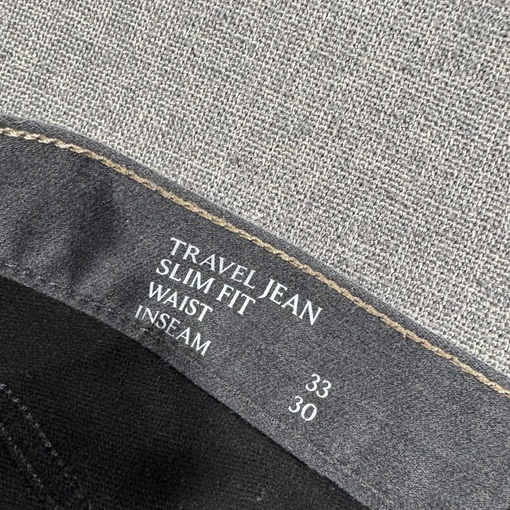 Banana Republic Travel Jean Mens 33x30 Grey‎ Slim Fit Stretch Denim Pants